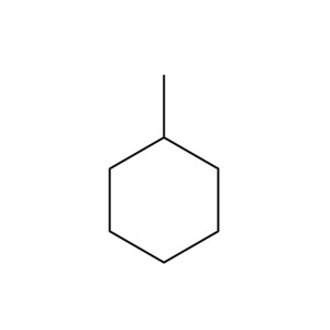 Methylcyklohexan C7H14 CAS NR.:108-87-2 Udvendig: Farveløs gennemsigtig væske